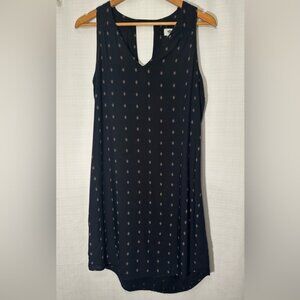 Old Navy Black snd Tan Sleeveless Swing Dress Size Medium Tall